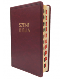 Biblia - Közepes - Bordó - regiszteres (index)  - Károli Gáspár fordítása