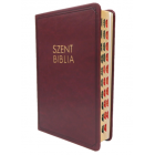 Biblia - Közepes - Bordó - regiszteres (index)  - Károli Gáspár fordítása