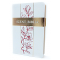Biblia - Közepes - Fehér Liliommal - Károli Gáspár fordítása