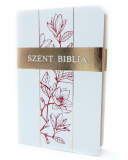 Biblia - Közepes - Fehér Liliommal - Károli Gáspár fordítása