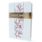 Biblia - Közepes - Fehér Liliommal - Károli Gáspár fordítása