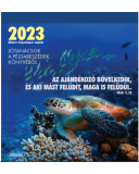Képeslapnaptár 2023 (2/1) – Jótanácsok a Példabeszédek könyvéből (teknős)