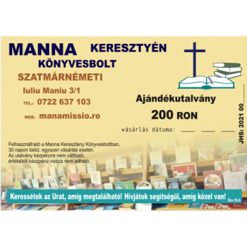 Ajándékutalvány 200 RON értékben