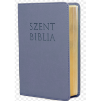 Mini Biblia - Metál Kék - Cipzáros - Károli Gáspár fordítása