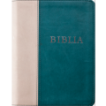 Biblia Rev. új ford (RÚF 2014), középméret, puhatáblás, varrott, zöld