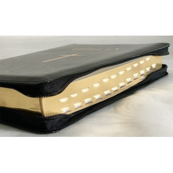 Biblie 073 aniversară neagră cu fermoar, index